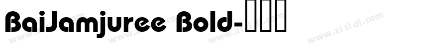 BaiJamjuree Bold字体转换